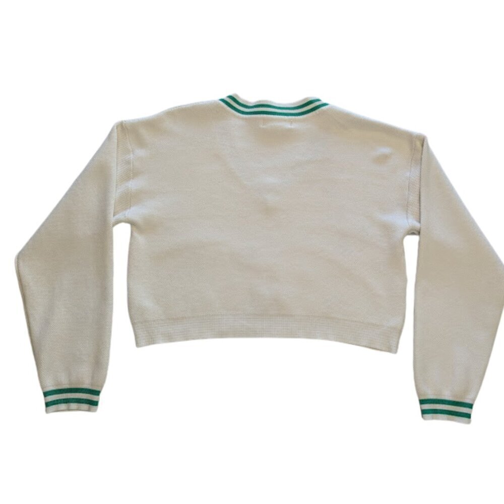House of Harlow 1960 x Revolve White Knit Varsity Sweater & Skirt Set – Size M - Picture 6 of 15